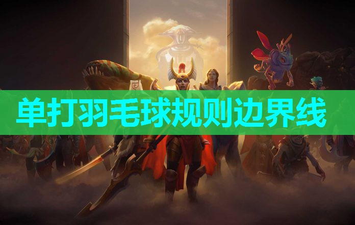 单打羽毛球规则边界线